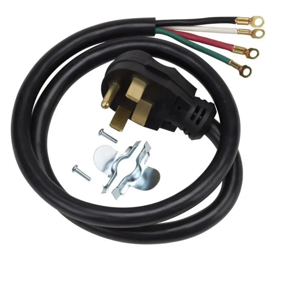 Brand New GE 4 Wire Black Range Power Cord